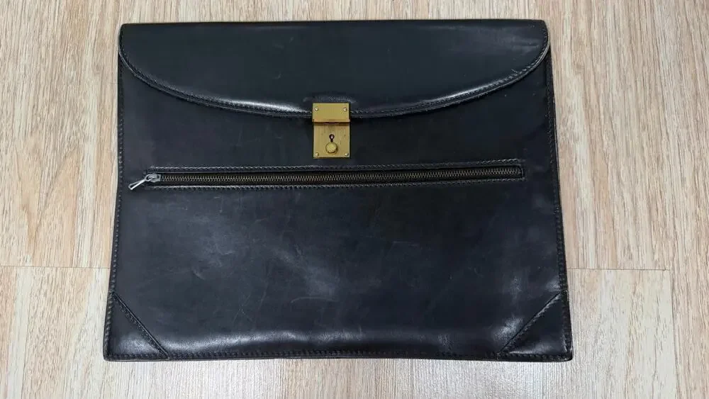 Vintage Gucci Leather Envelope Document Portfolio